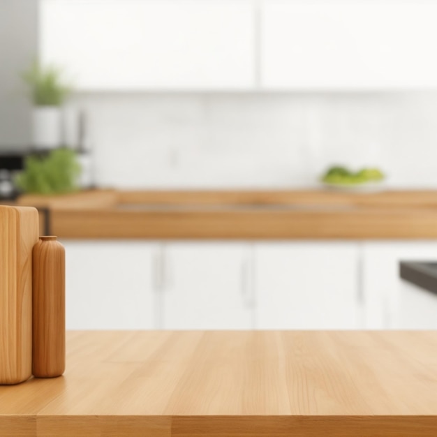 empty wooden table