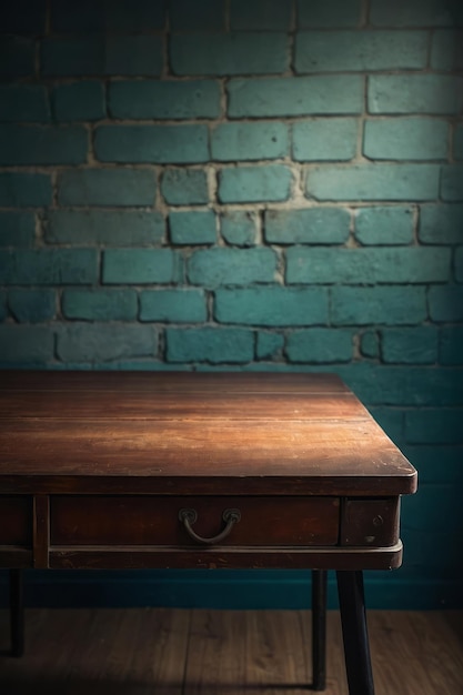 Empty wooden table