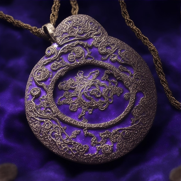 Photo enchanted amulet of the cosmos