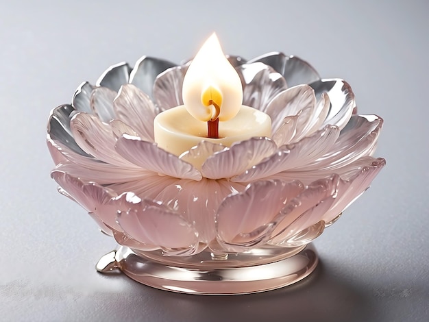 Enchanted Bloom Crystal Petal Candle Unveiling Hidden Whispers of Fragrant Elegance