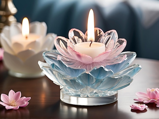 Enchanted Bloom Crystal Petal Candle Unveiling Hidden Whispers of Fragrant Elegance