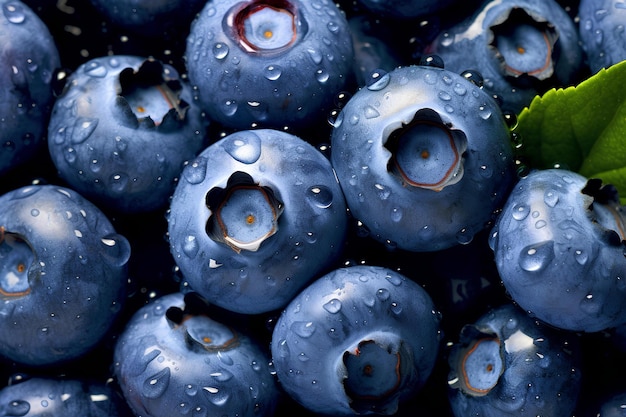 Enchanted Blueberries Dewdrop Accents in CloseUp