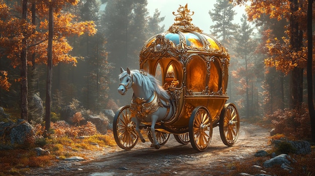 Photo enchanted forest carriage ride