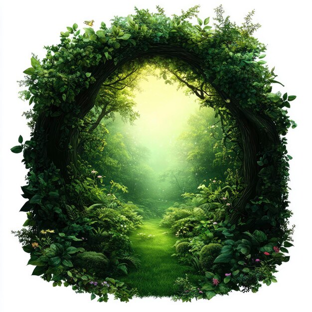 Photo enchanted forest portal