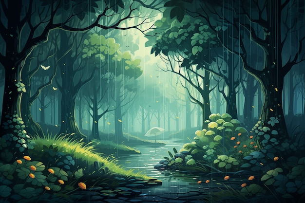 Enchanted Forest A Vector Adventure