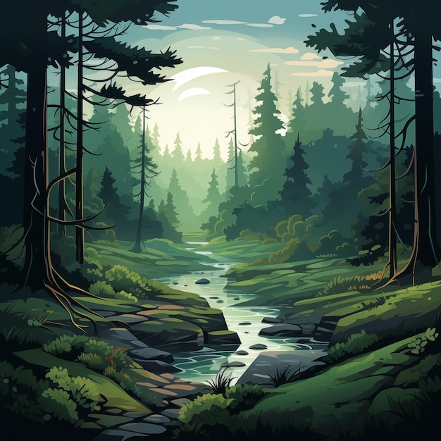 Enchanted Forest A Vector Adventure