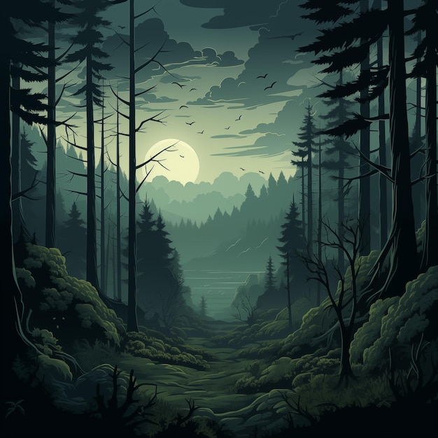 Enchanted Forest A Vector Adventure