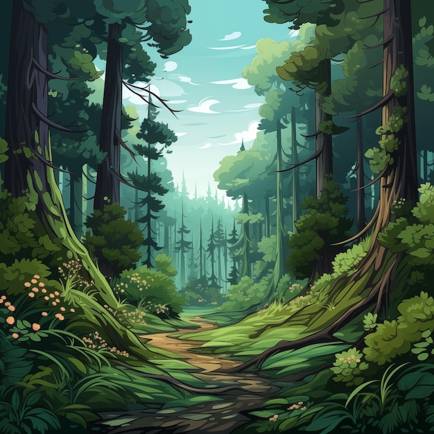 Enchanted Forest A Vector Adventure