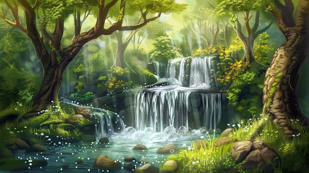 Enchanted Forest Waterfall