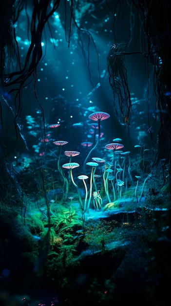 Enchanted Forest with Whimsical Creatures