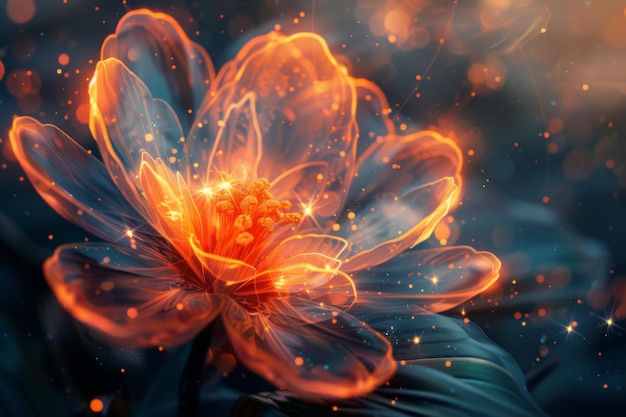 Enchanted Glowing Flower