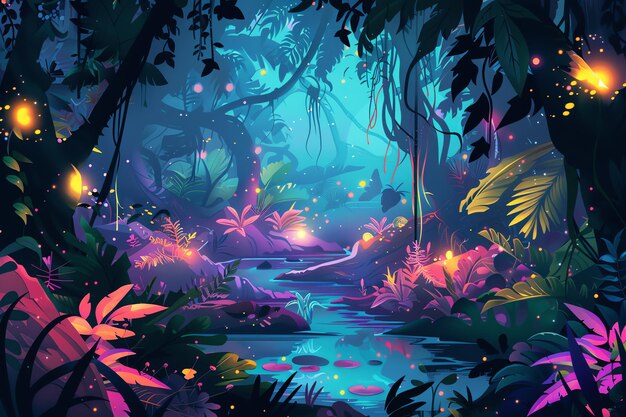 Enchanted Jungle Background