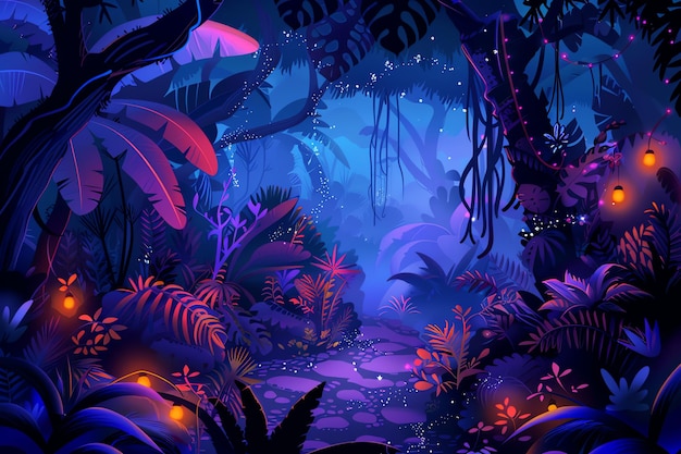 Enchanted Jungle Background