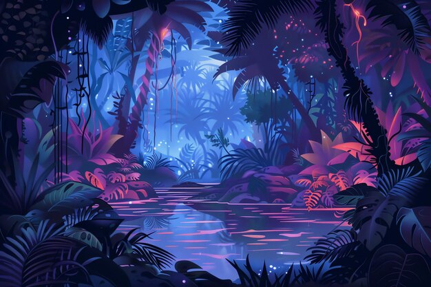 Enchanted Jungle Background