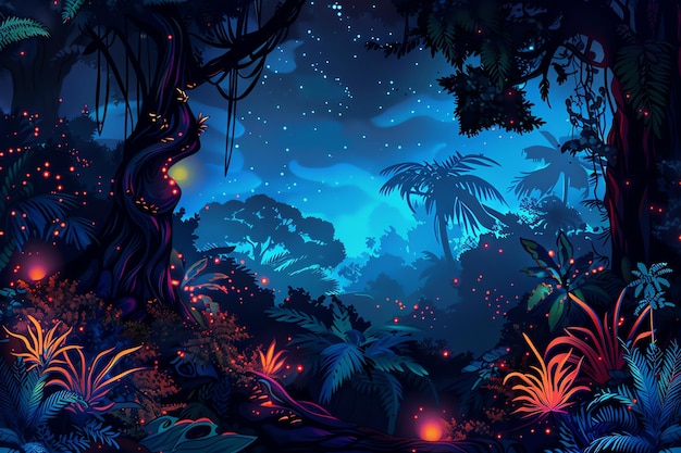 Enchanted Jungle Background