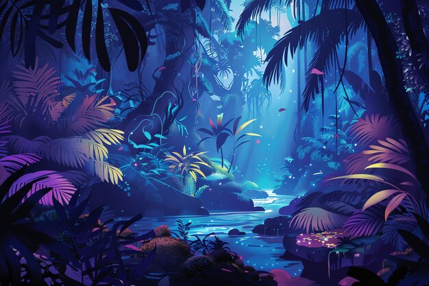 Enchanted Jungle Background