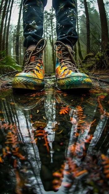 Enchanted shoes designed for treks through mystical woods Inspiring