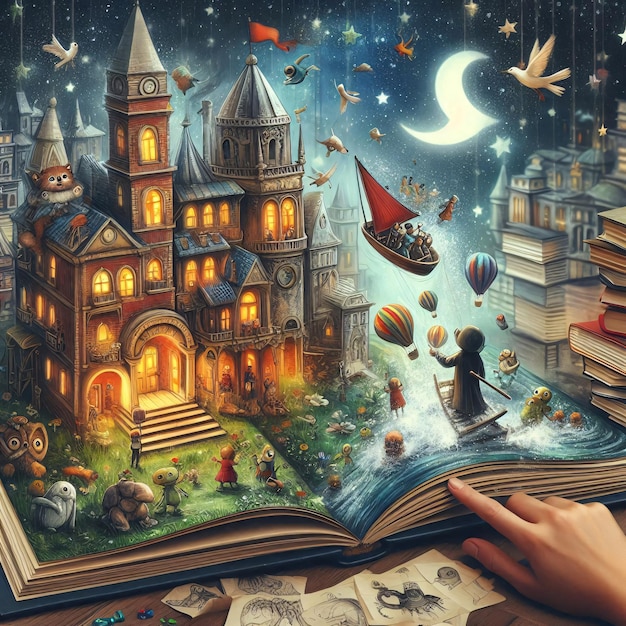 Enchanted Storybook Dreamscape A Fantastical Literary Adventure