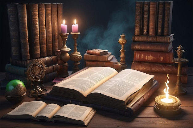 Enchanted Tomes Magical Manuscripts Ancient Scrolls