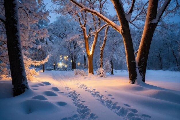 Enchanted Winter Night