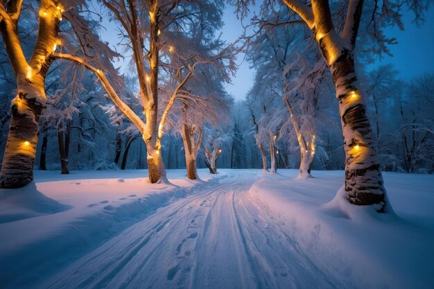 Enchanted Winter Night