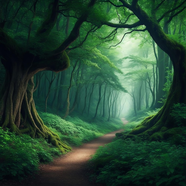 Enchanting beautiful forest