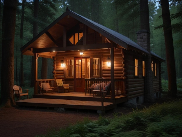 Enchanting Cabin Retreat A Tranquil Haven in the Heart of Nature