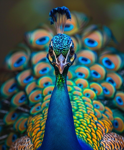 Photo the enchanting dance of the peacock a visual symphony