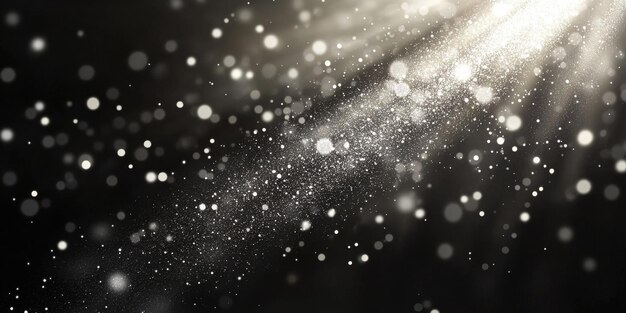 Photo enchanting dust particles dancing in sunbeam light