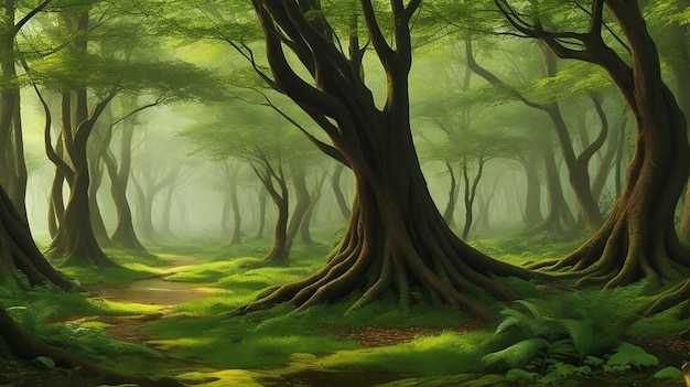 Enchanting forest beautiful high quality