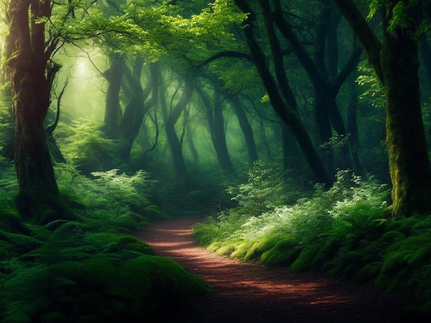 Enchanting forest beautiful high quality