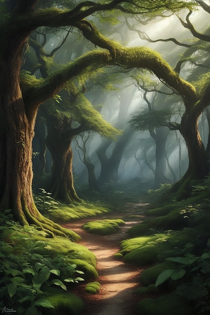 Enchanting forest beautiful high quality