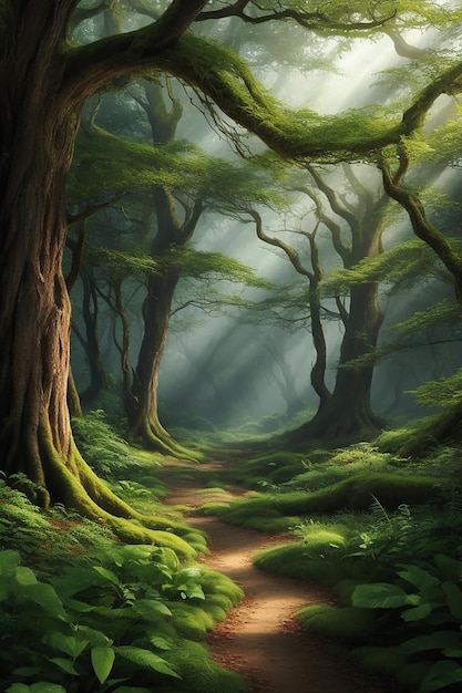 Enchanting forest beautiful high quality