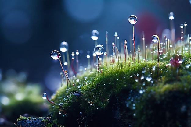 Photo the enchanting moss covered gardens miki asai macro photography close up hyper detailed trending