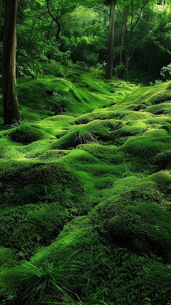 Photo the enchanting moss covered gardens