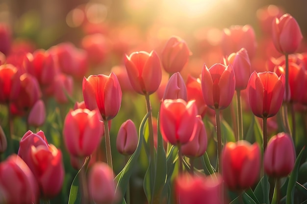 Enchanting Tulip Fields Capturing the Elegance of Natures Palette