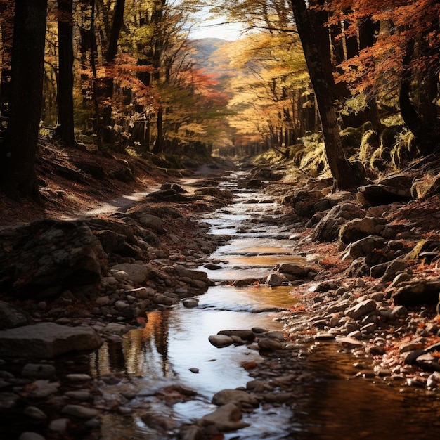 Enchanting Woodlands Autumn Landscape Photo