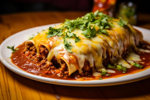 Enchiladas Tortillas rolled around a filling