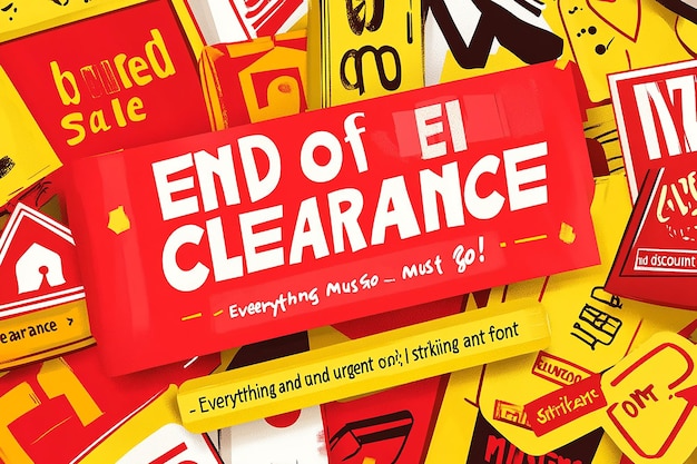 Photo end of season clearance sale everything must go