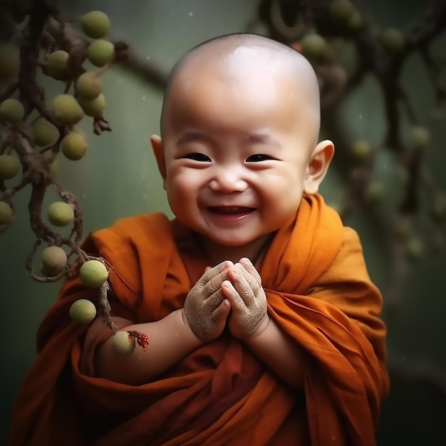 Endearing Innocence Little Monk is Just Too Cute