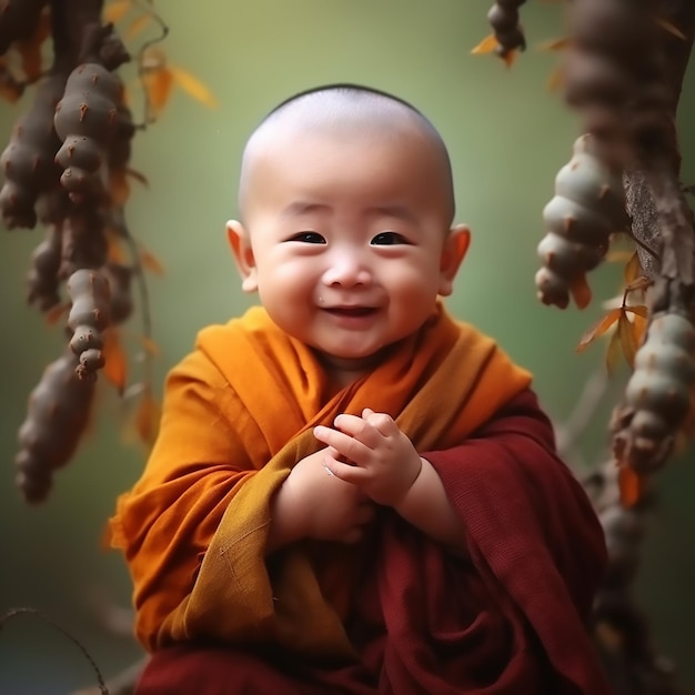 Endearing Innocence Little Monk is Just Too Cute