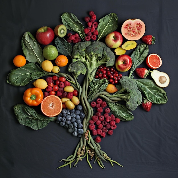 Endocrine_System_Fruit_Vegetable_Sculpture