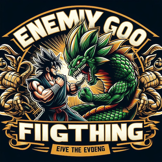 enemy gojo fighting image design in tshirt