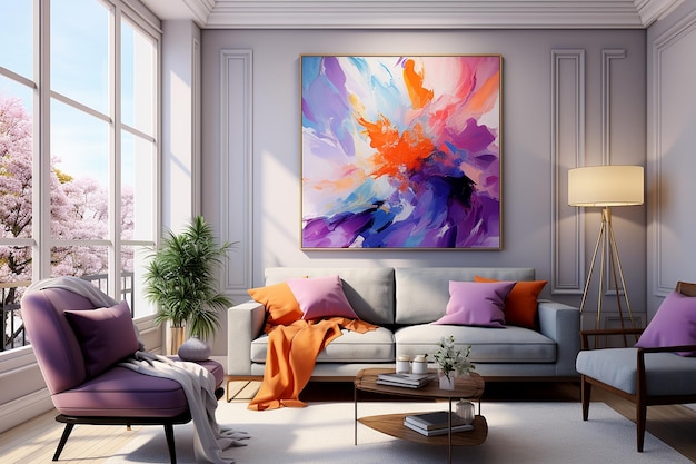 Energetic Abstract Artwork with Bold Vibrancy