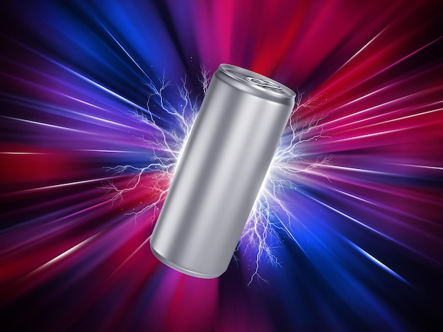 Energy Drink Can Template 3d model