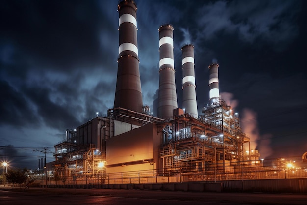 Energy industry Energy production plants AI Generated