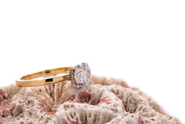 Engagement Diamond Ring on Corals