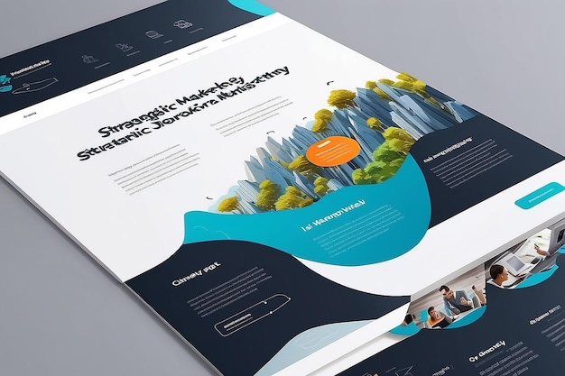 Engaging Landing Page for Strategic Marketing Journey