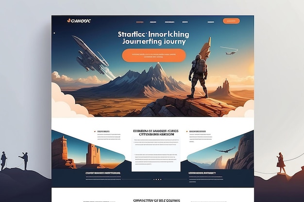 Engaging Landing Page for Strategic Marketing Journey