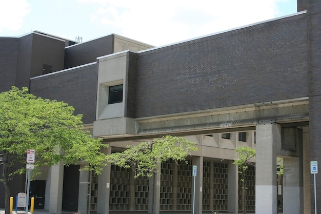 Engineering buildings on campus at university of Buffalo New York